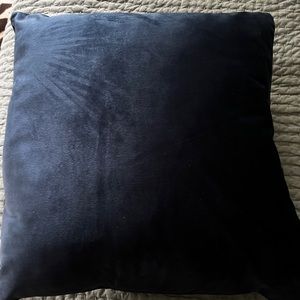 Pier 1 navy velvet soft pillow